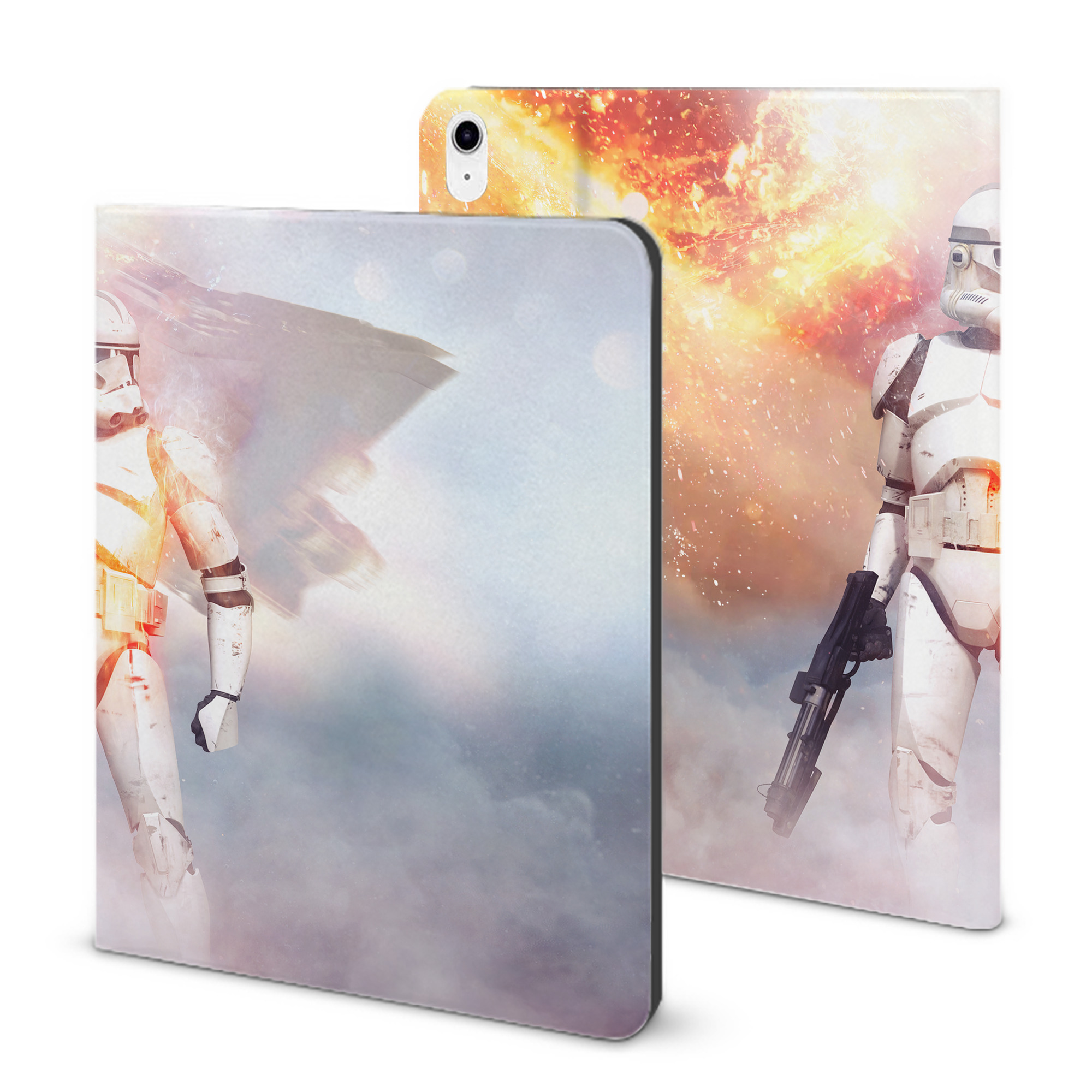 （画像用） スター・ウォーズ Star Wars IPad ケース ブック型 PUレザー TPU 耐衝撃 軽量 薄型 ペン収納なし 全面保護 IPad 各モデル対応